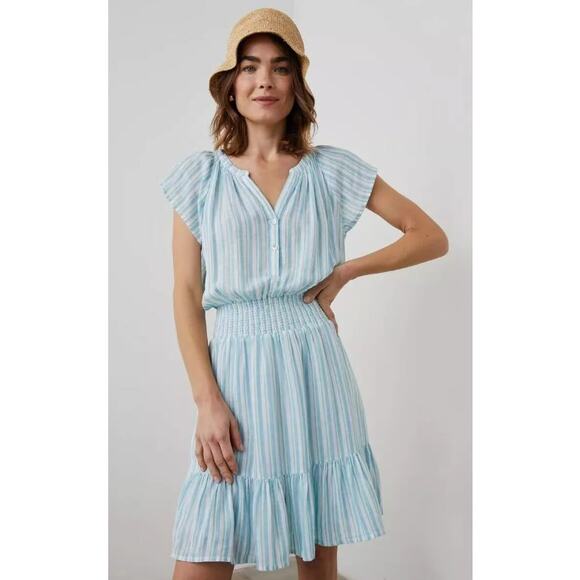 Rails Size XL Augustine Blue Laguna Stripe Mini Dress New With Tags - Picture 16 of 16